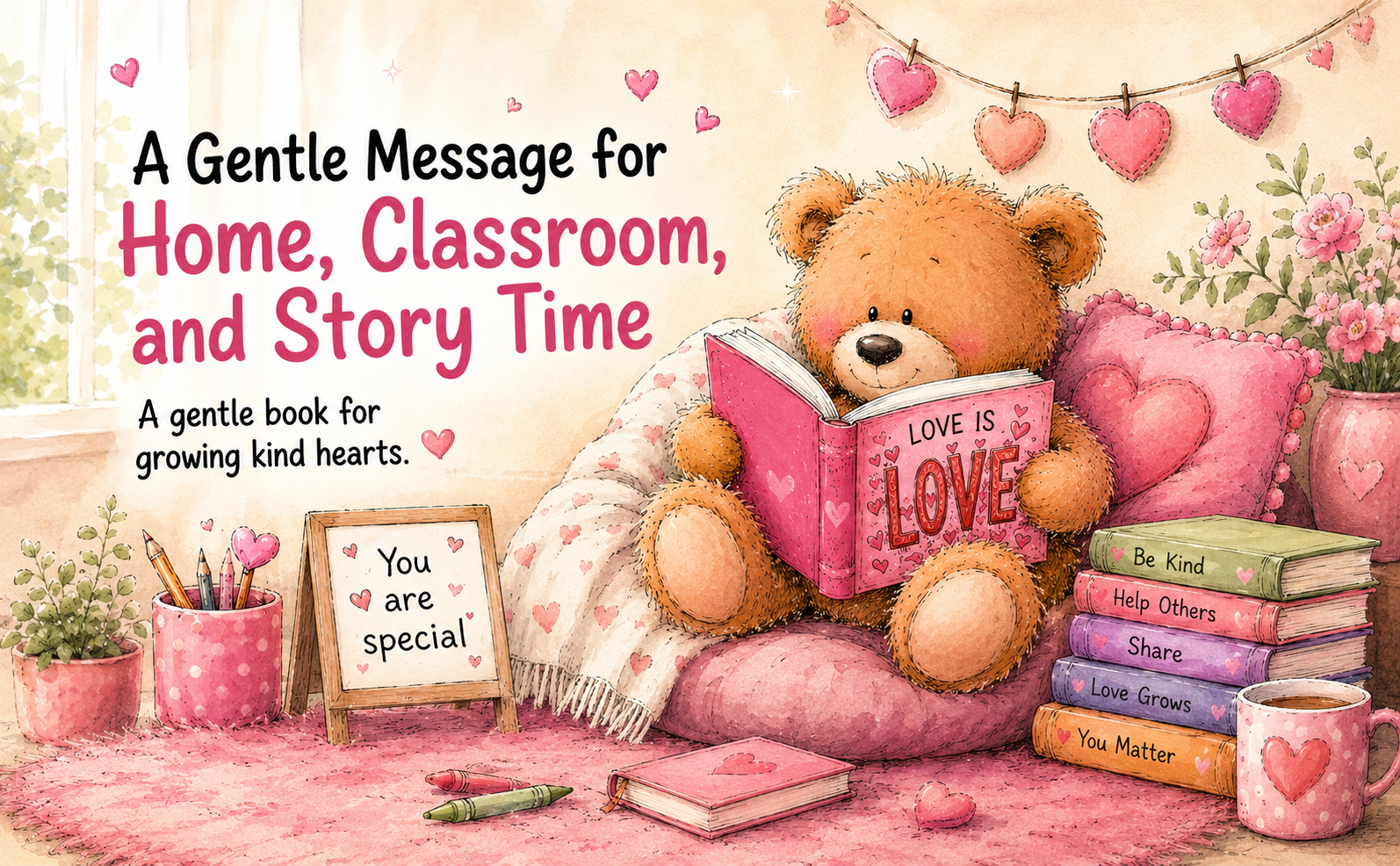 Love Is Everywhere love shows up in big and small ways children’s book artwork